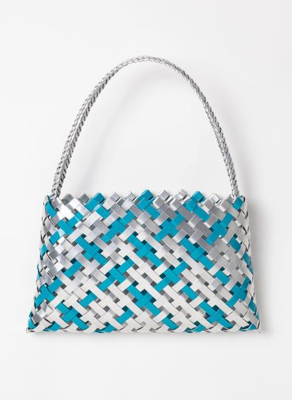 Teal and Silver Aluminium Kete (14 End)