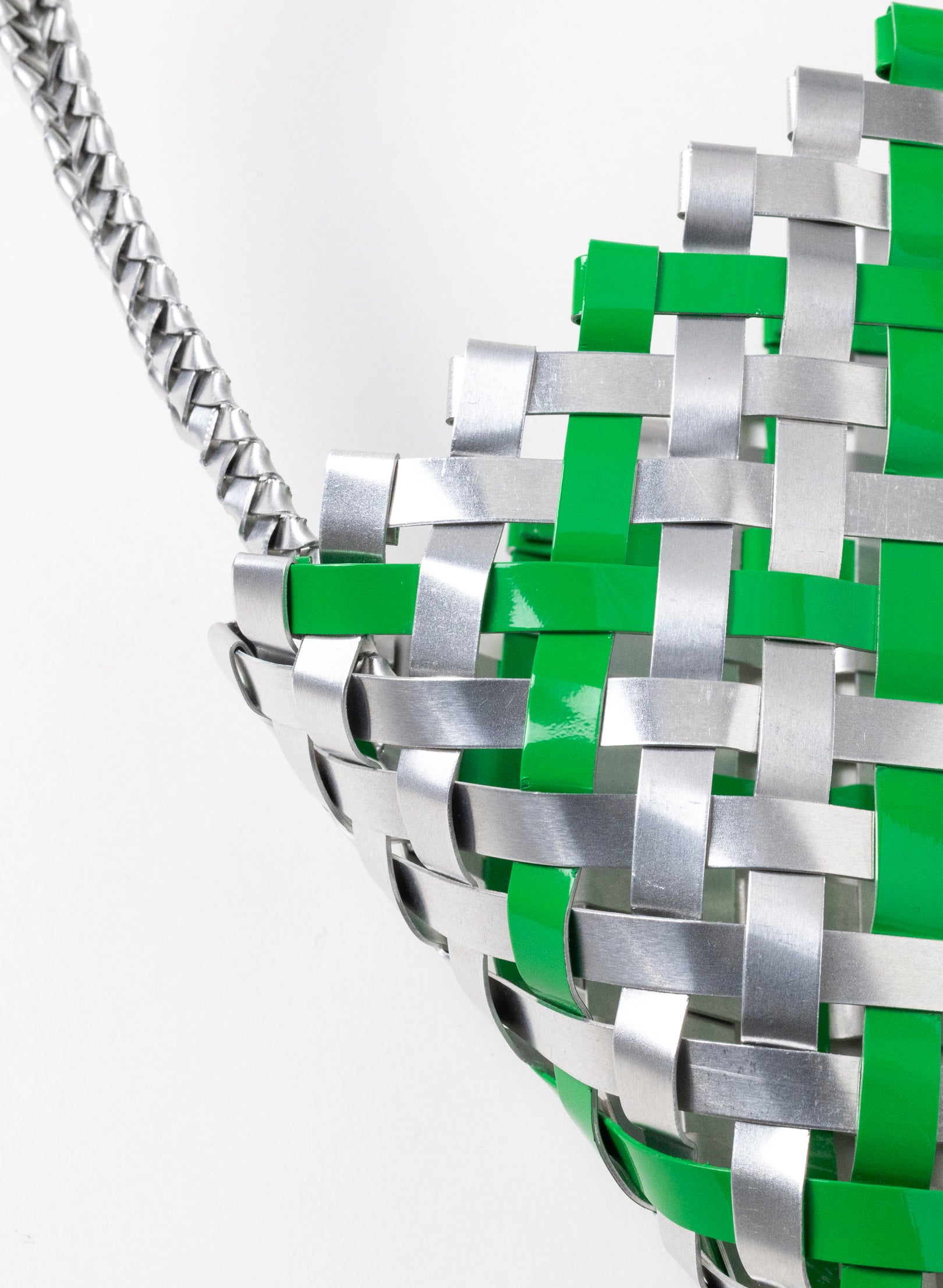 Green and Silver Aluminium Kete (14 End)
