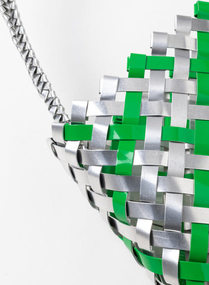 Green and Silver Aluminium Kete (14 End)