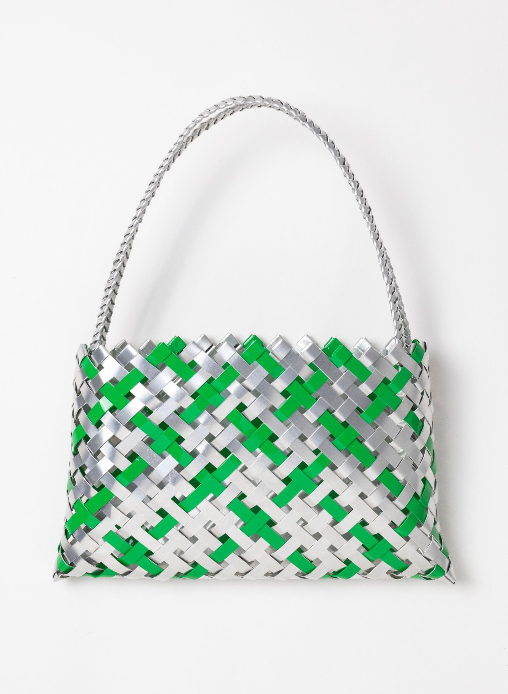 Green and Silver Aluminium Kete (14 End)