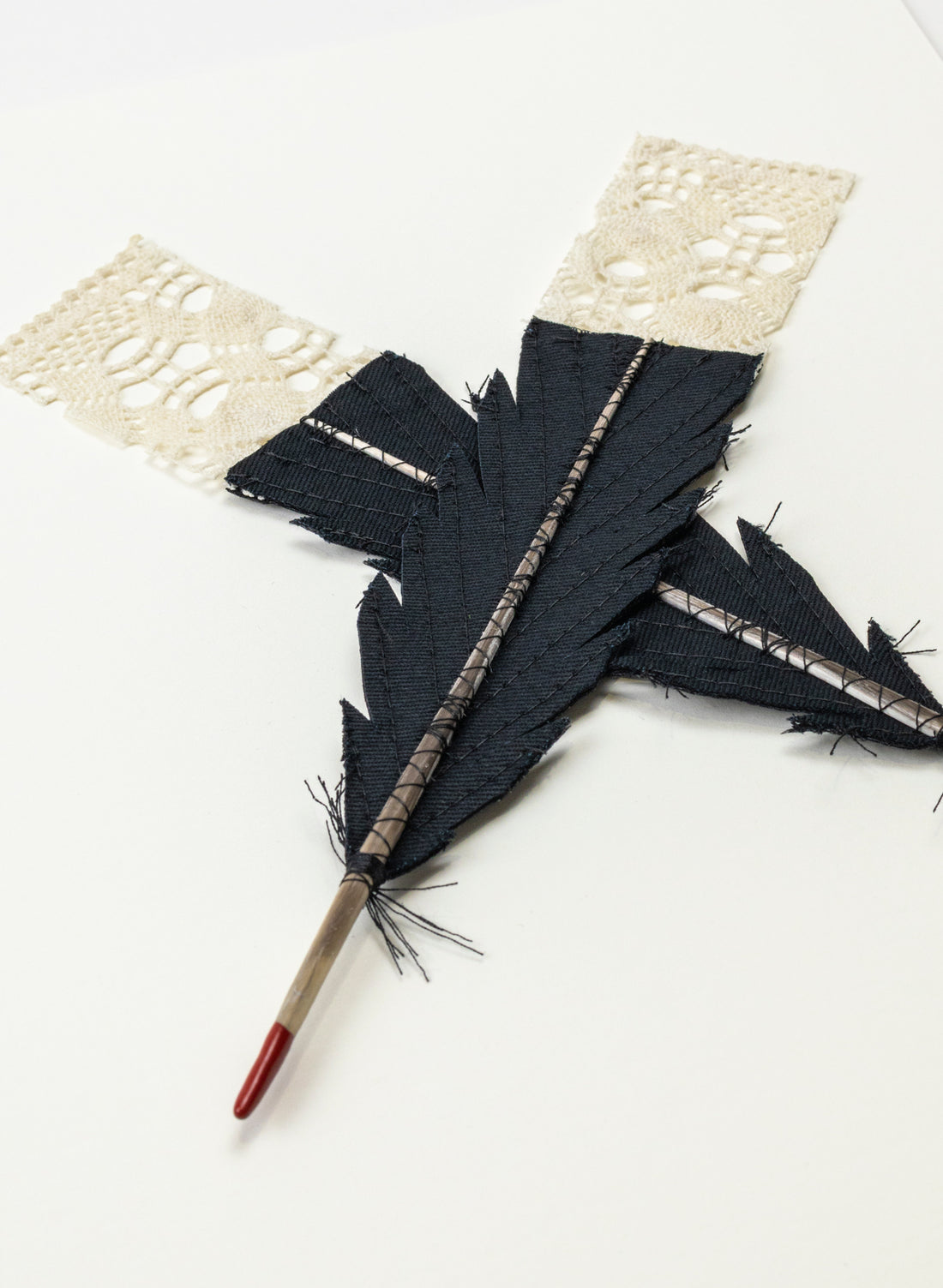 Small X Huia Feathers Framed