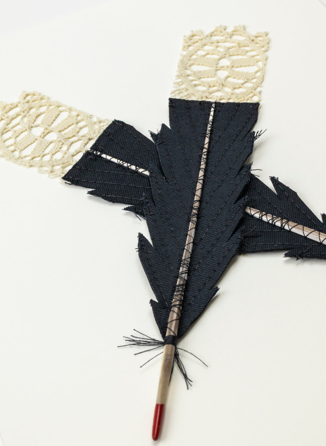 Small X Huia Feathers Framed