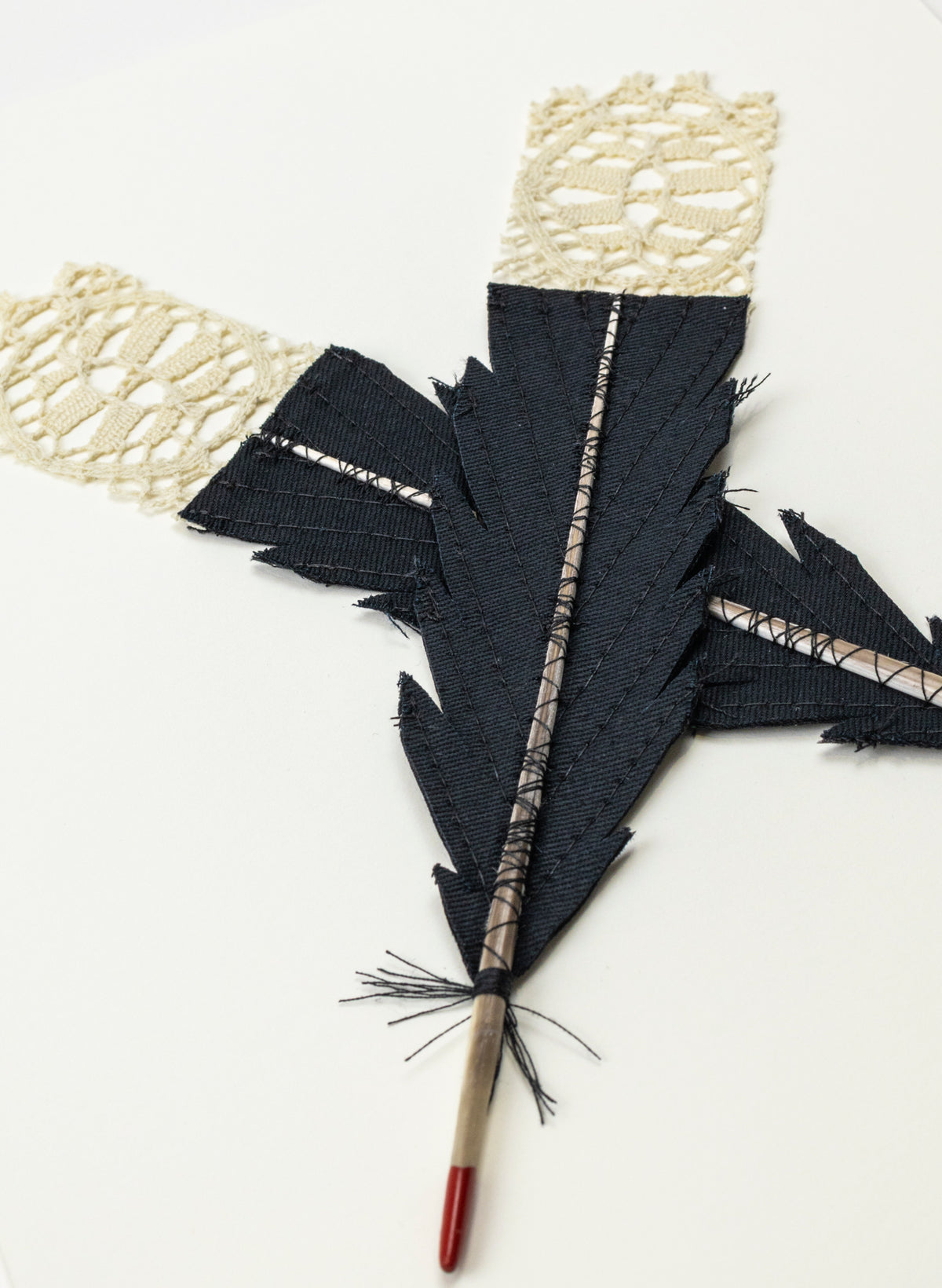 Small X Huia Feathers Framed