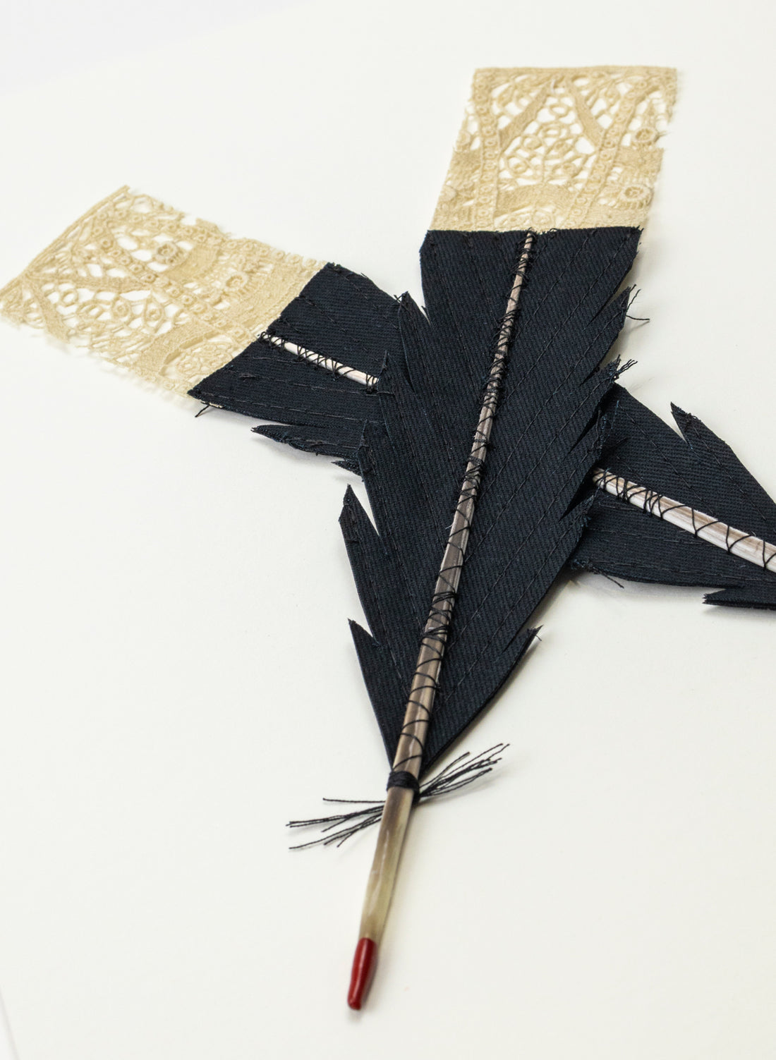 Small X Huia Feathers Framed