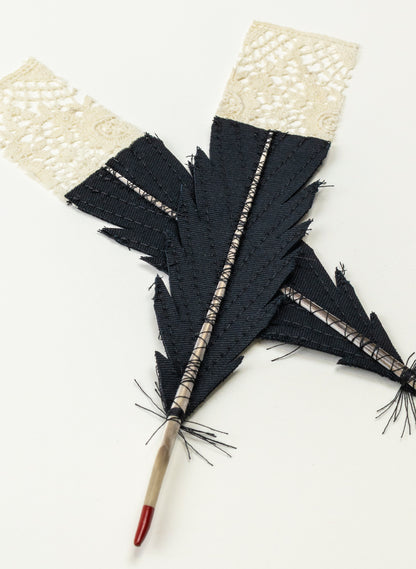 Small X Huia Feathers Framed