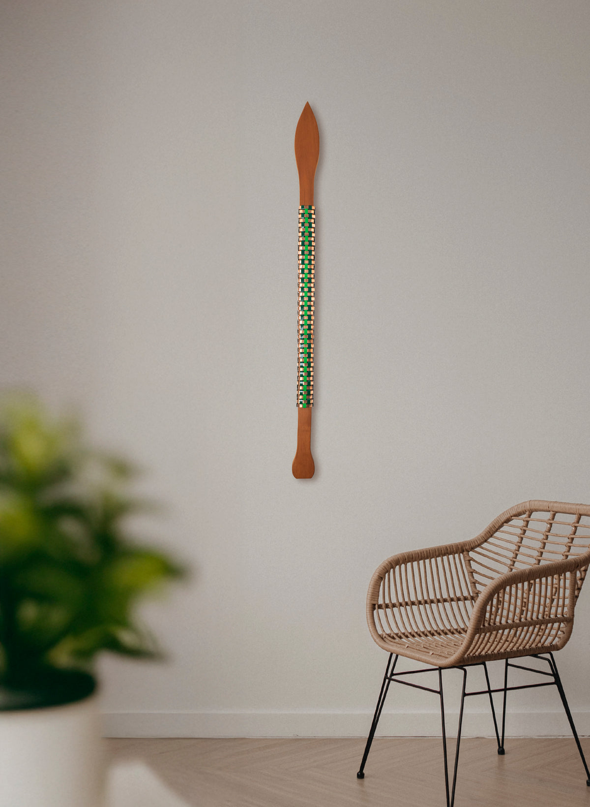 Greens and Copper Taiaha