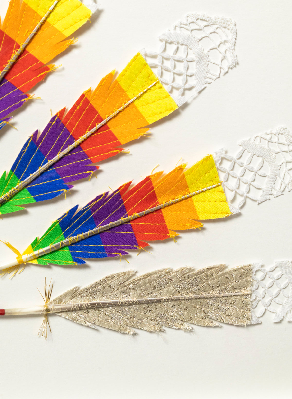 Transcendence - Rainbow Huia Feathers Framed