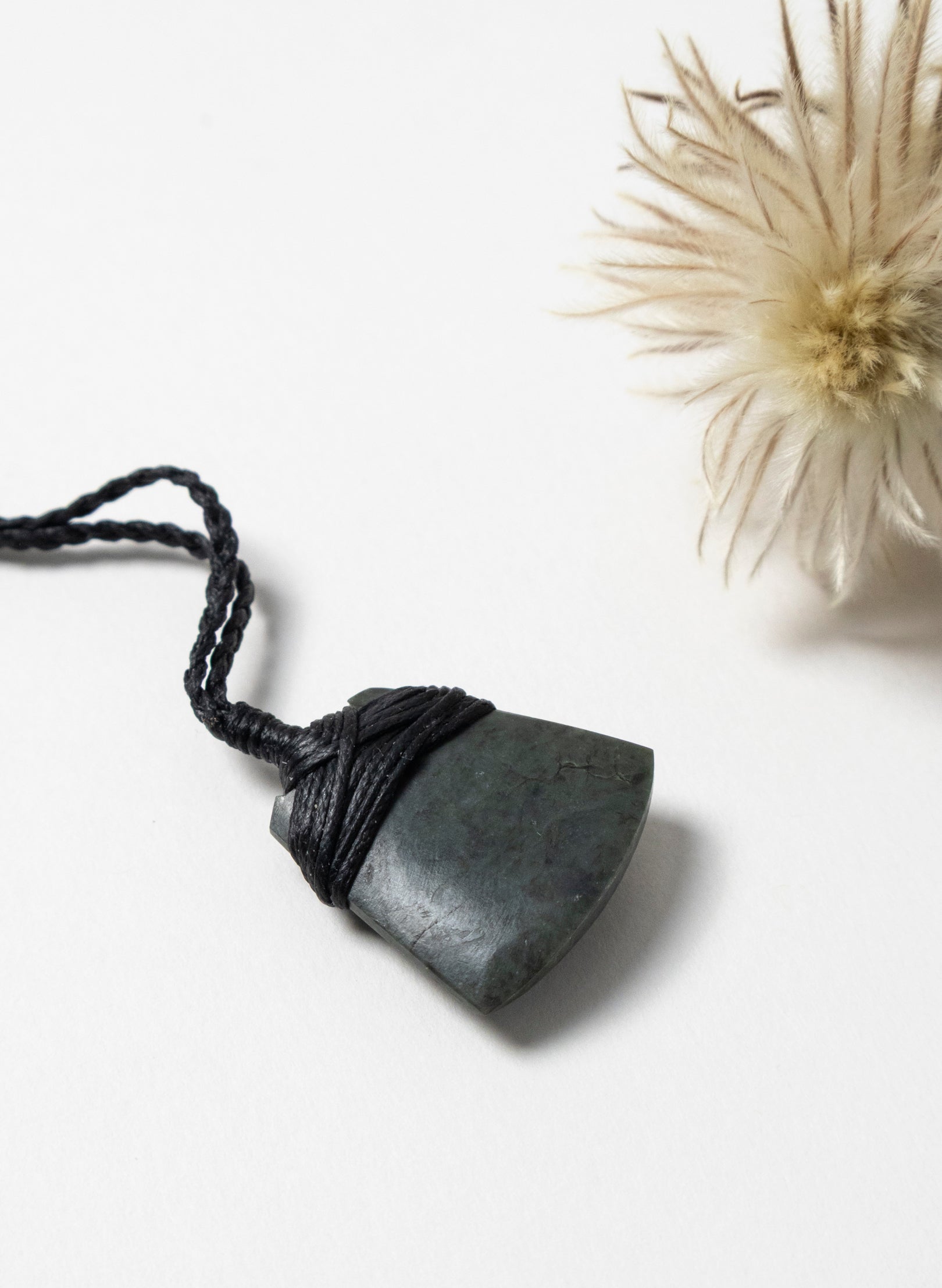 Small Crossbound Pounamu Toki Pendant