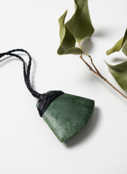 Small Crossbound Pounamu Toki Pendant