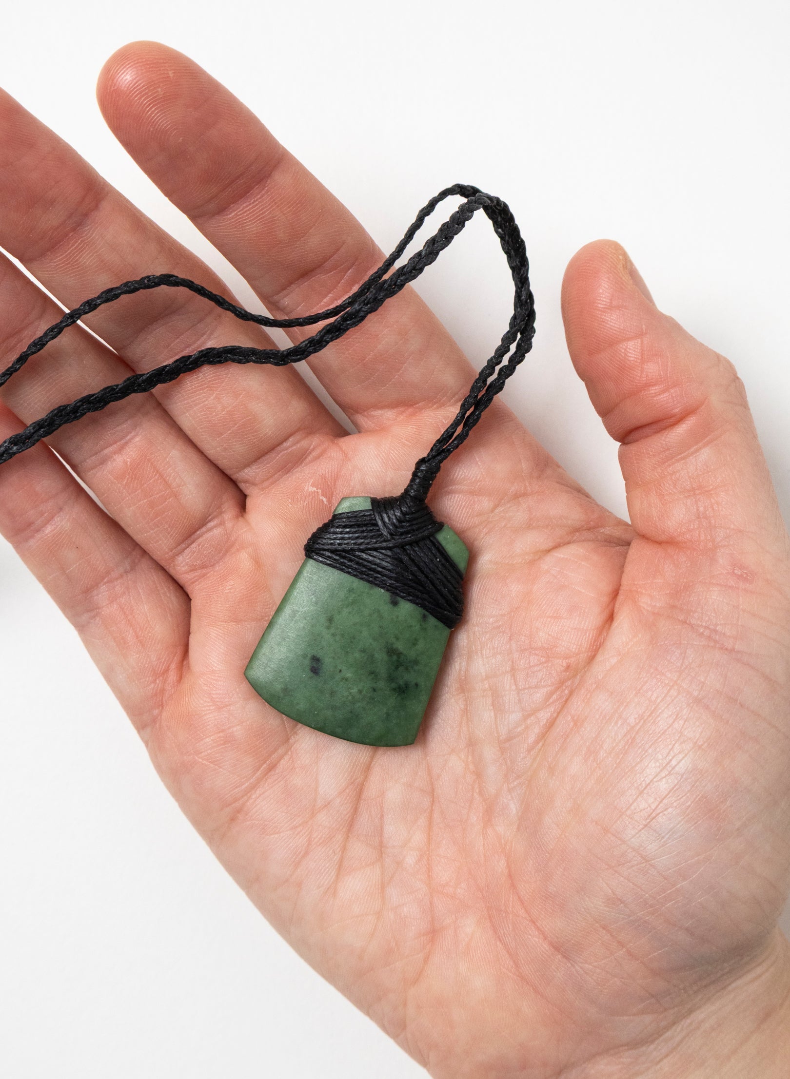 Small Crossbound Pounamu Toki Pendant