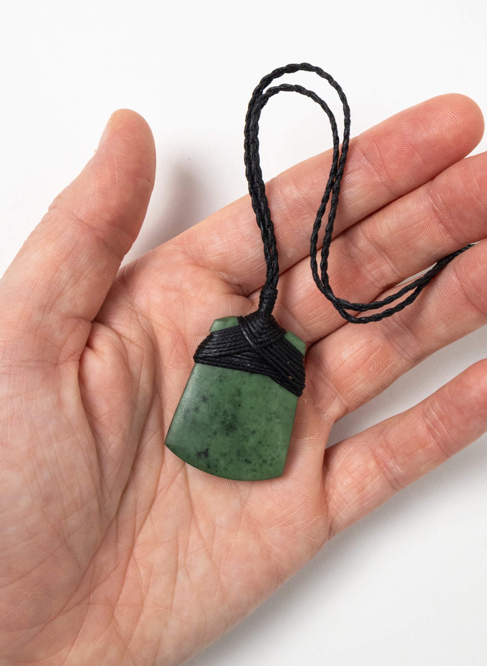 Small Crossbound Pounamu Toki Pendant