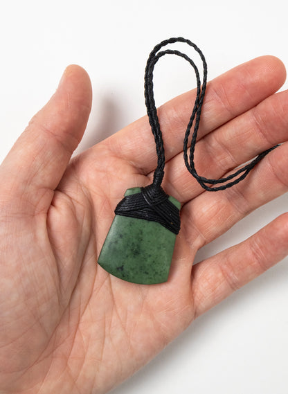 Small Crossbound Pounamu Toki Pendant