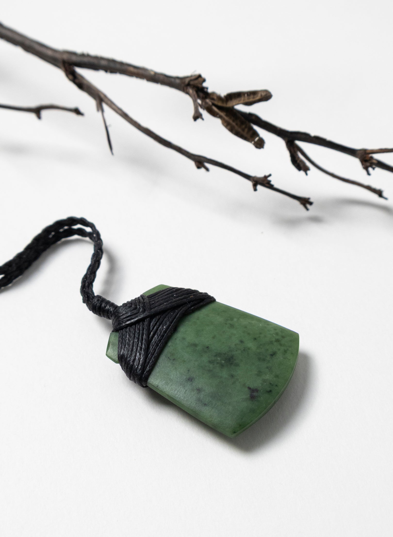 Small Crossbound Pounamu Toki Pendant