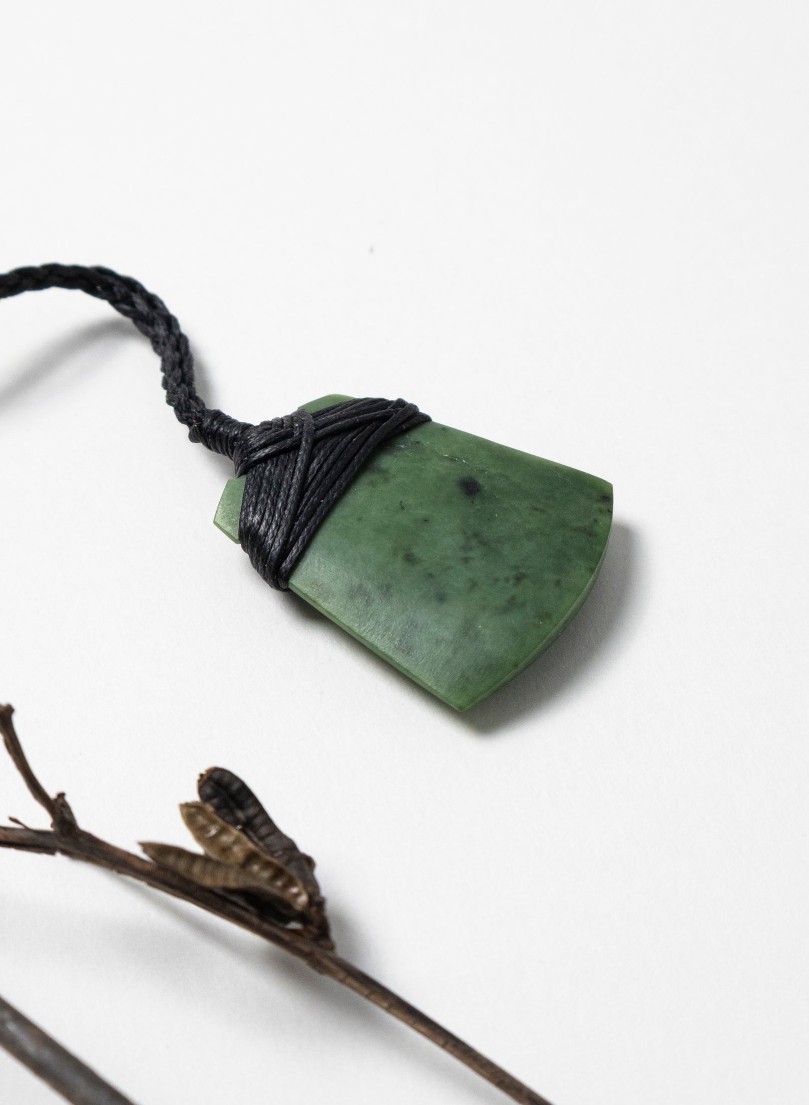Small Crossbound Pounamu Toki Pendant