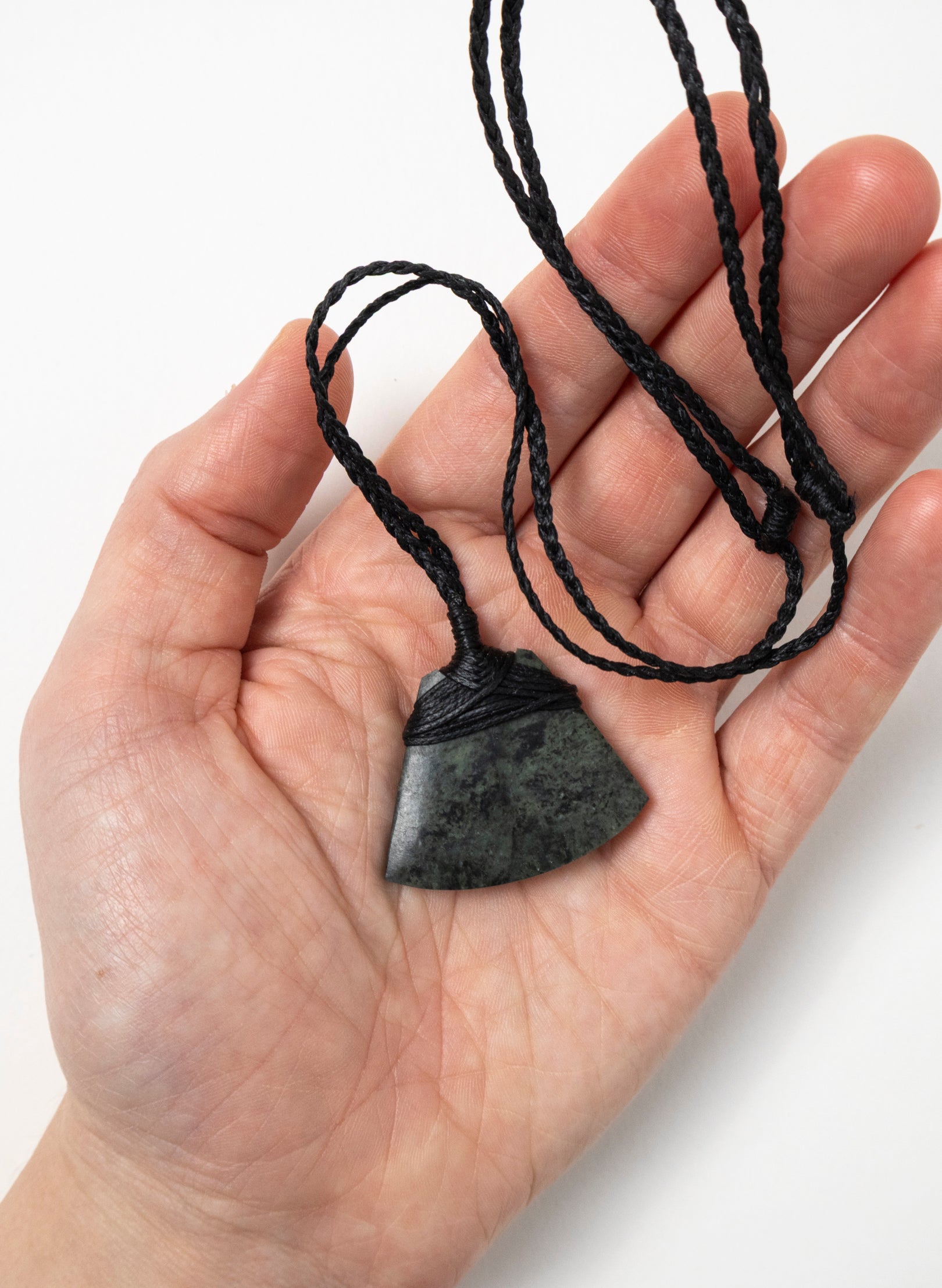 Small Crossbound Pounamu Toki Pendant
