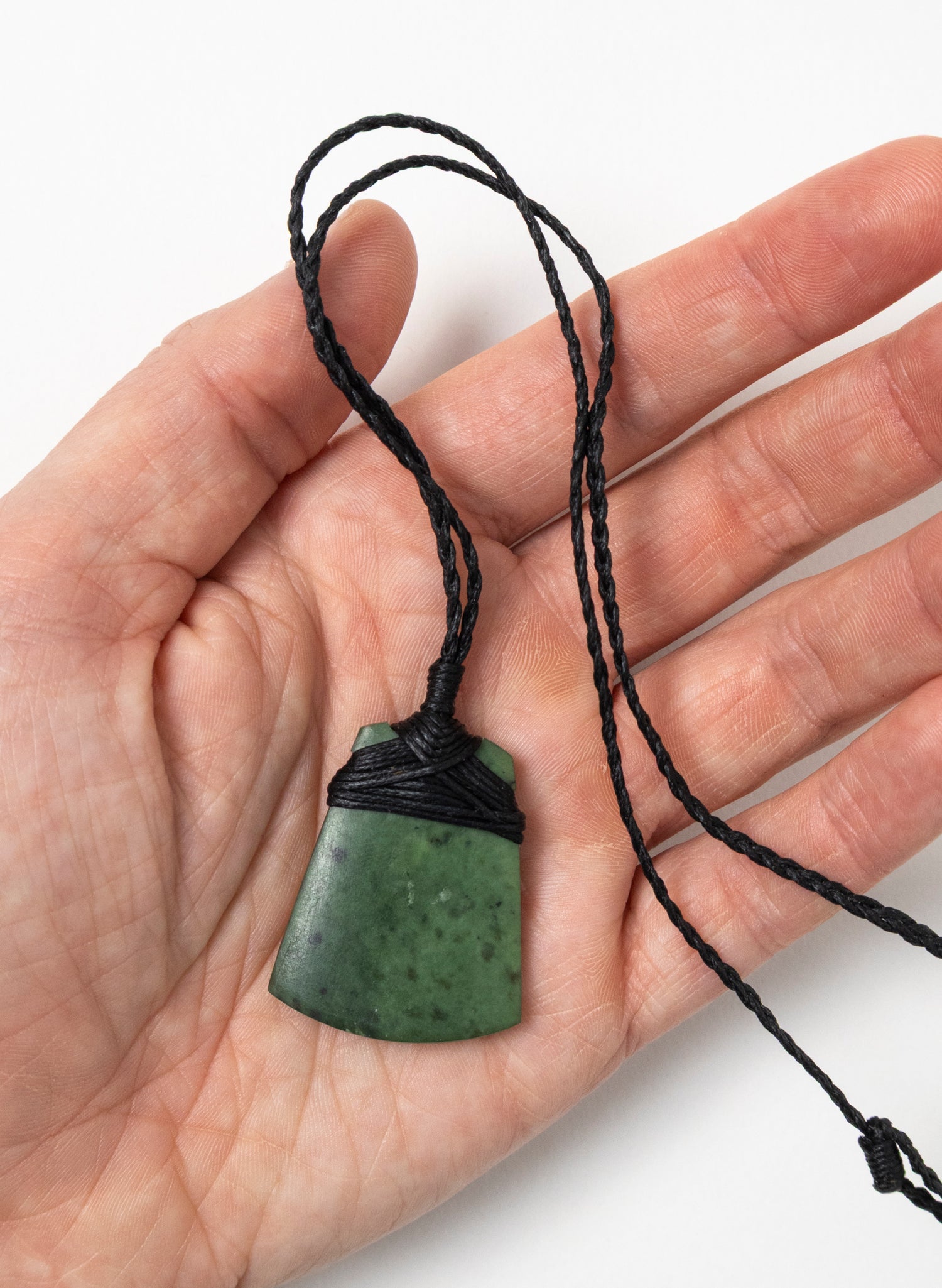 Small Crossbound Pounamu Toki Pendant