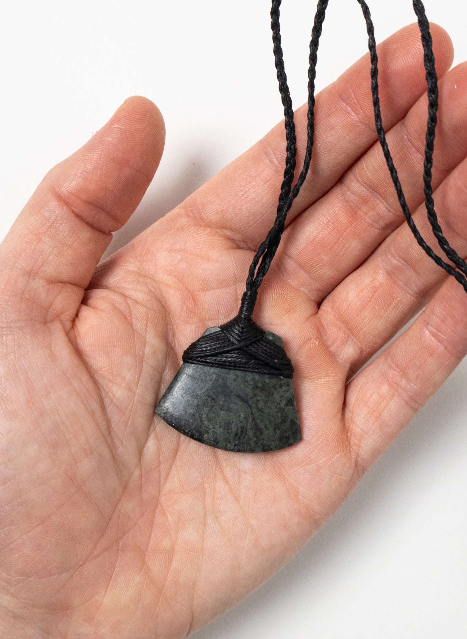 Small Crossbound Pounamu Toki Pendant
