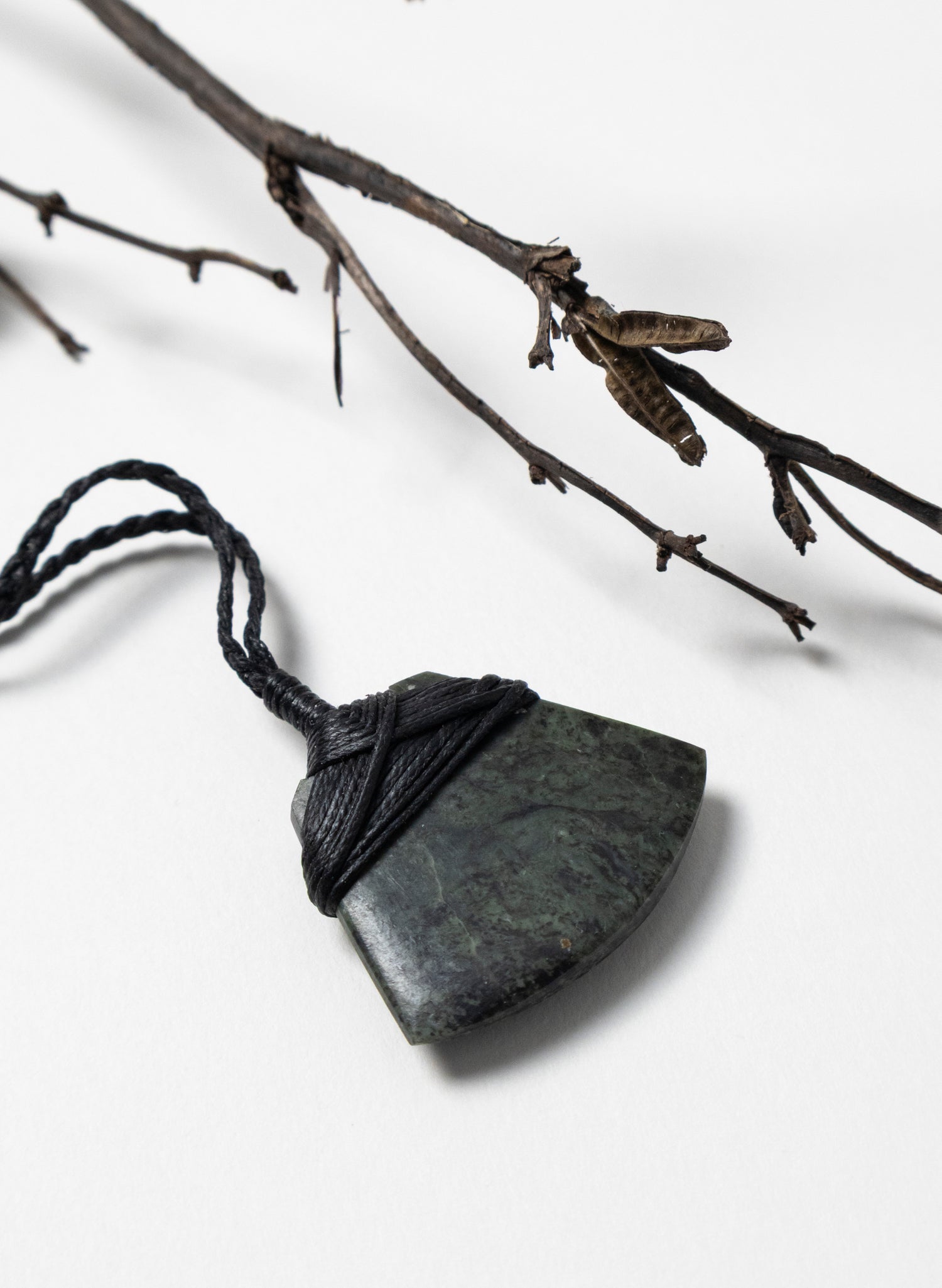 Small Crossbound Pounamu Toki Pendant