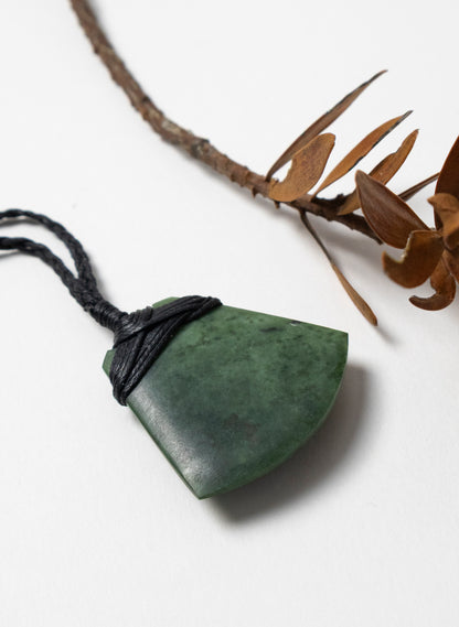 Small Crossbound Pounamu Toki Pendant