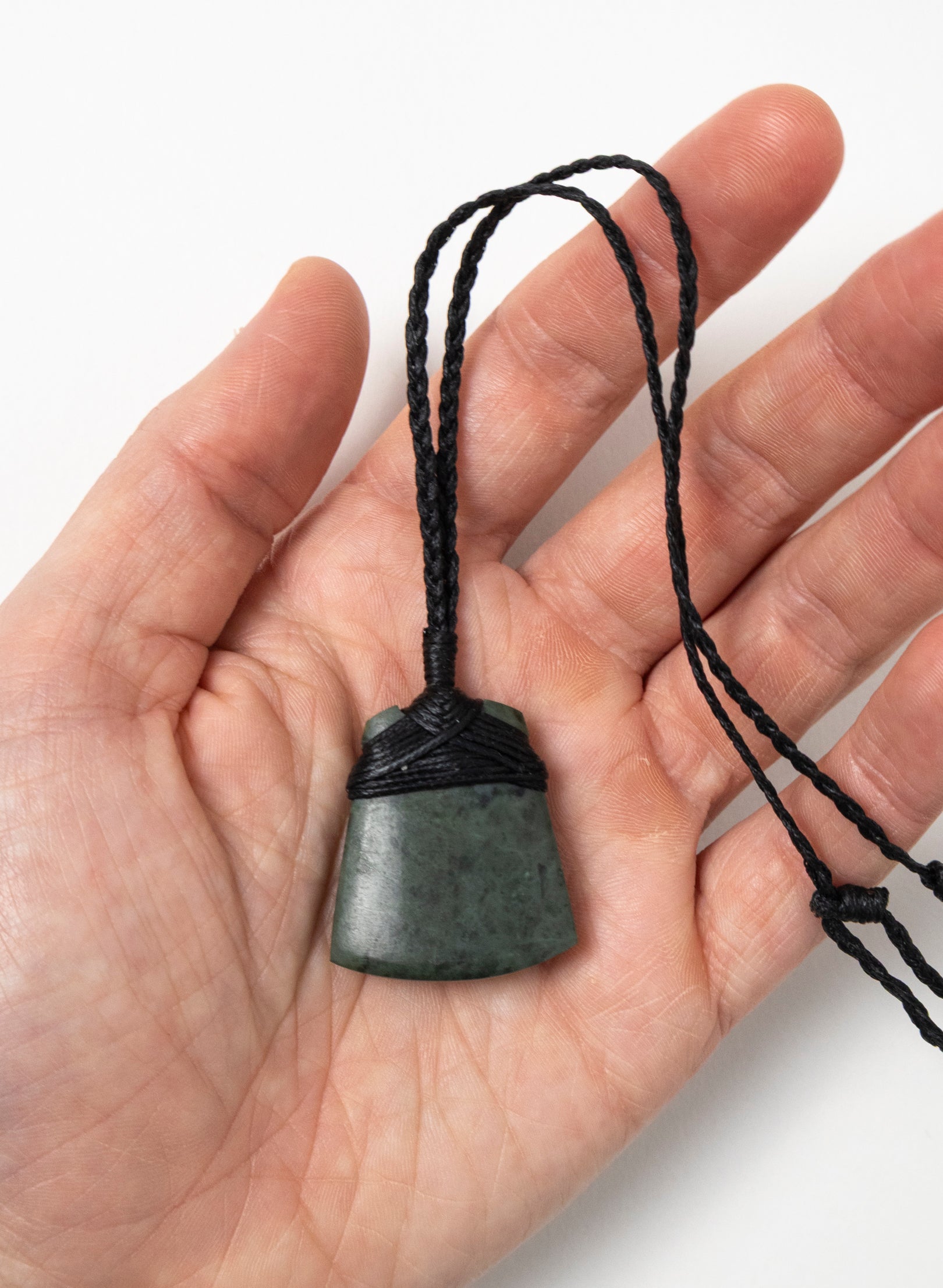 Small Crossbound Pounamu Toki Pendant