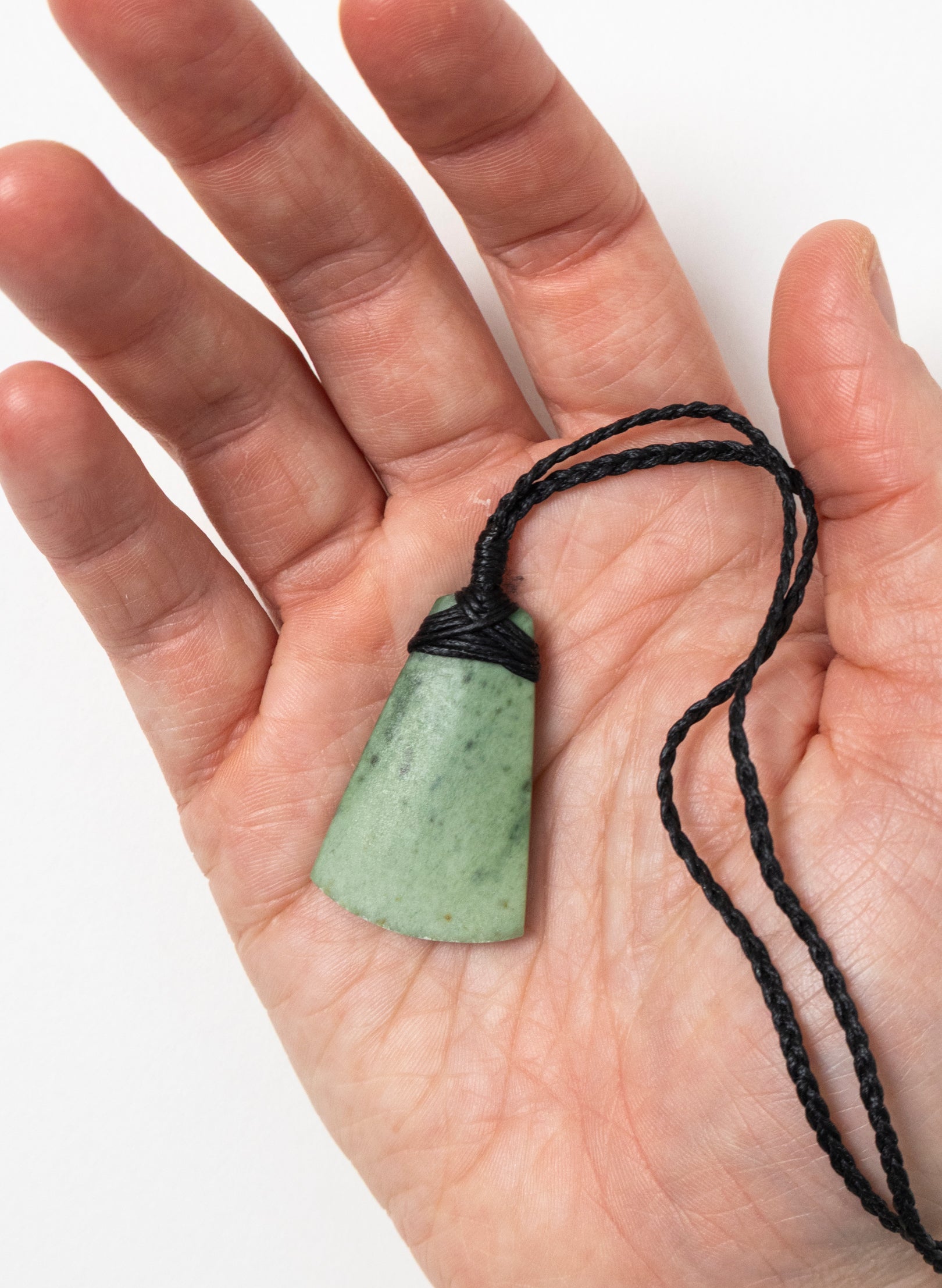 Small Crossbound Pounamu Toki Pendant