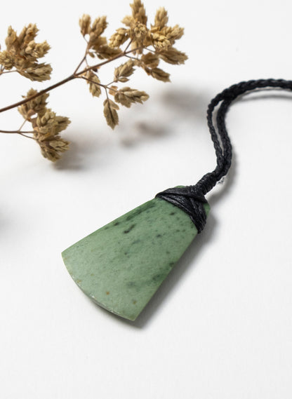 Small Crossbound Pounamu Toki Pendant