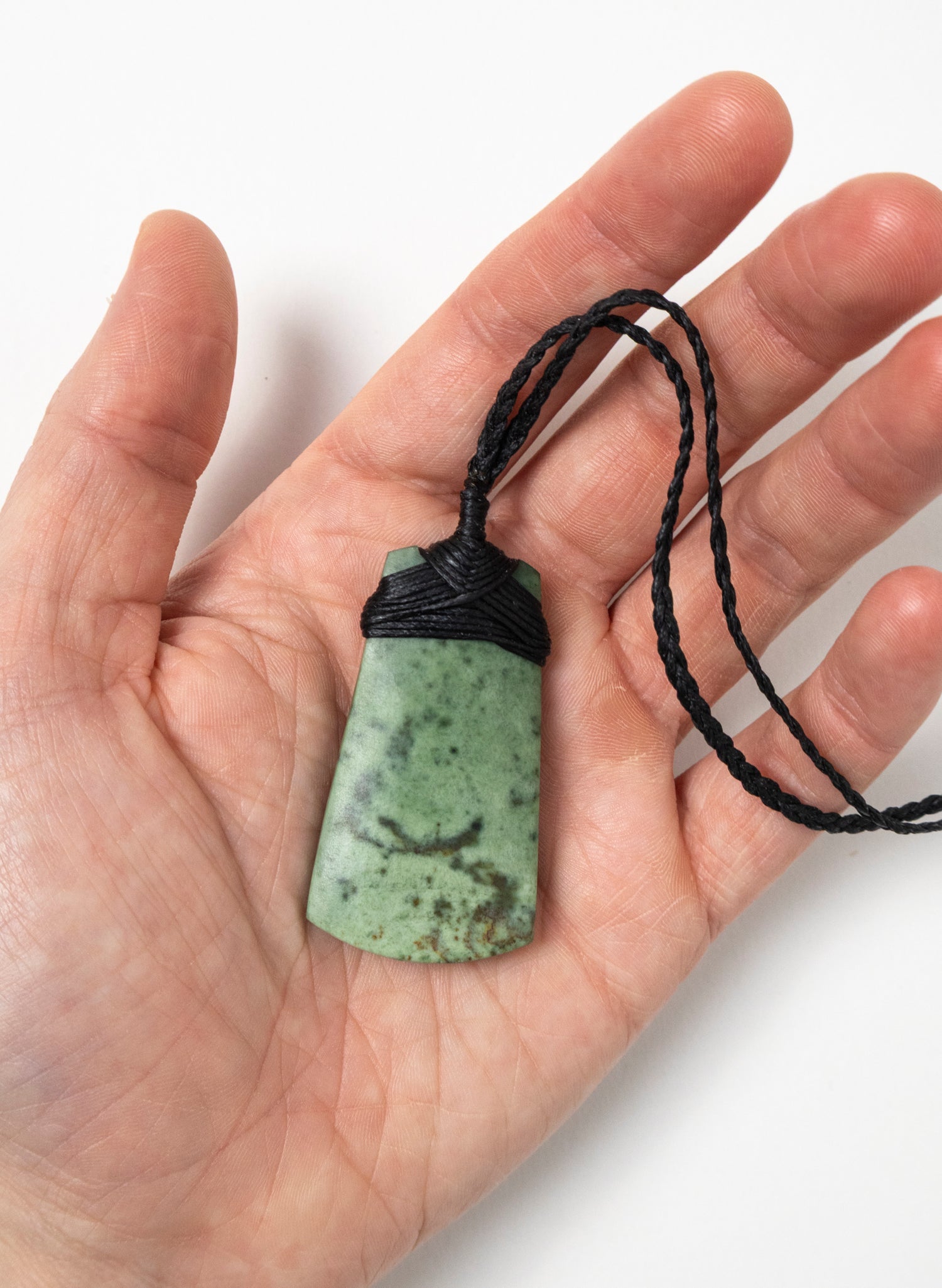 Crossbound Pounamu Toki Pendant