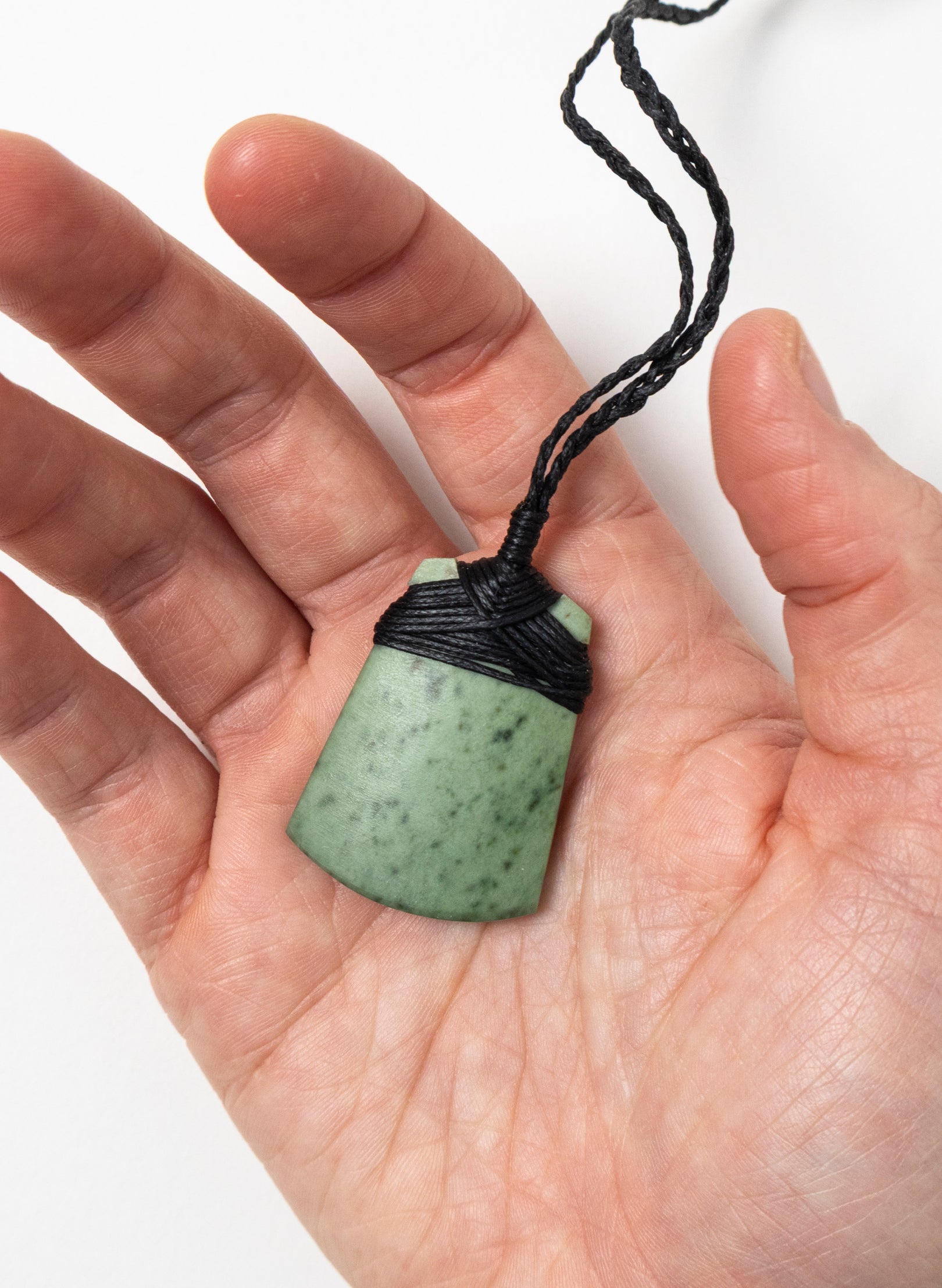 Small Crossbound Pounamu Toki Pendant