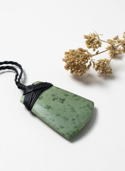 Crossbound Pounamu Toki Pendant