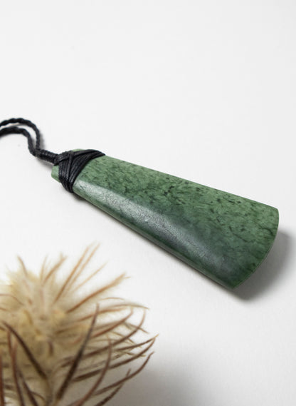 Crossbound Pounamu Toki Pendant