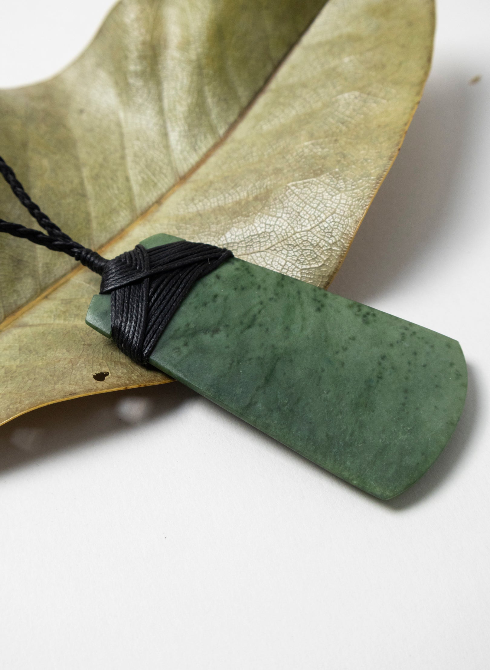Crossbound Pounamu Toki Pendant