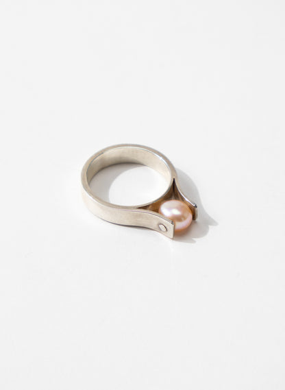 Sterling Silver Pearl Ring