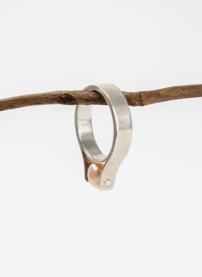 Sterling Silver Pearl Ring