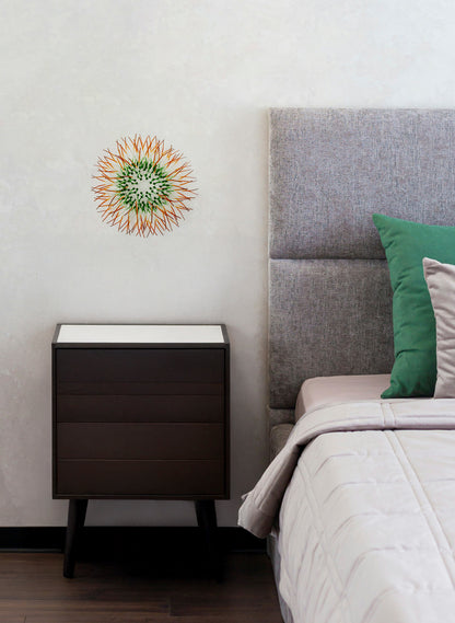 Mini Kina - Green  / Burnt Orange