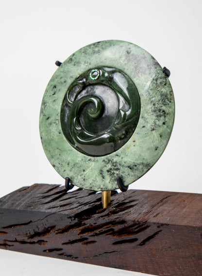 Pounamu Disc Sculpture