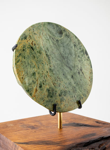 Pounamu Disc Sculpture