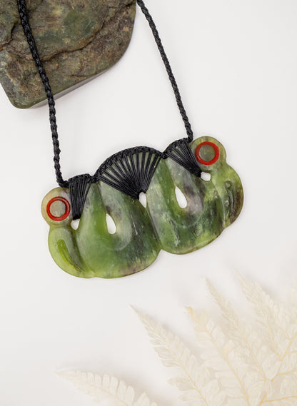 Pounamu Pekapeka Pendant