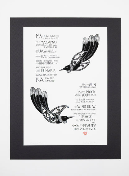 Karakia Tūī - Giclée Print