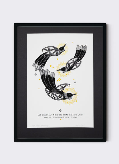 Nga Whetu O Te Rangi - Giclée Print