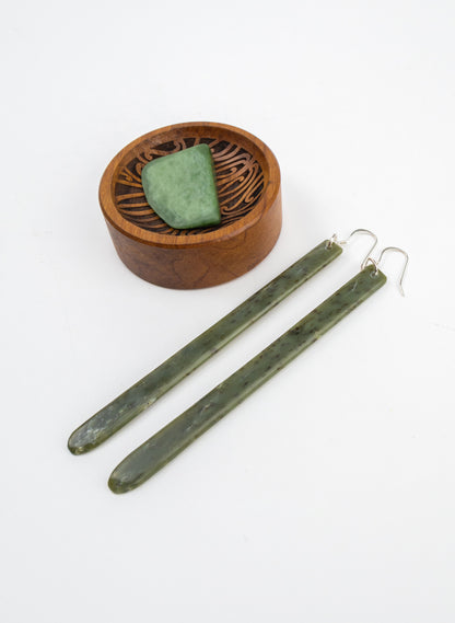 Pounamu Drop Earrings