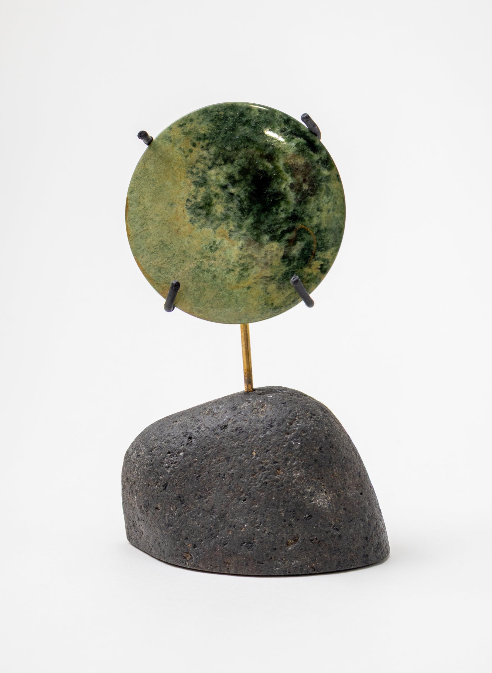 Pounamu Disc on Stand