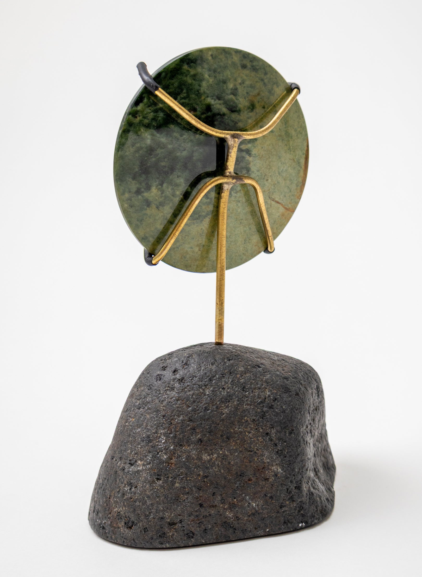 Pounamu Disc on Stand