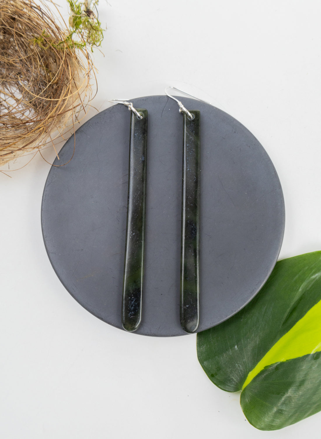 Pounamu Drop Earrings