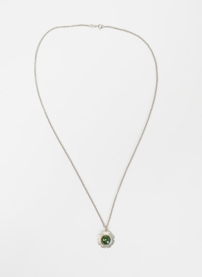 Pounamu Pendant with Silver Fastening and Chain