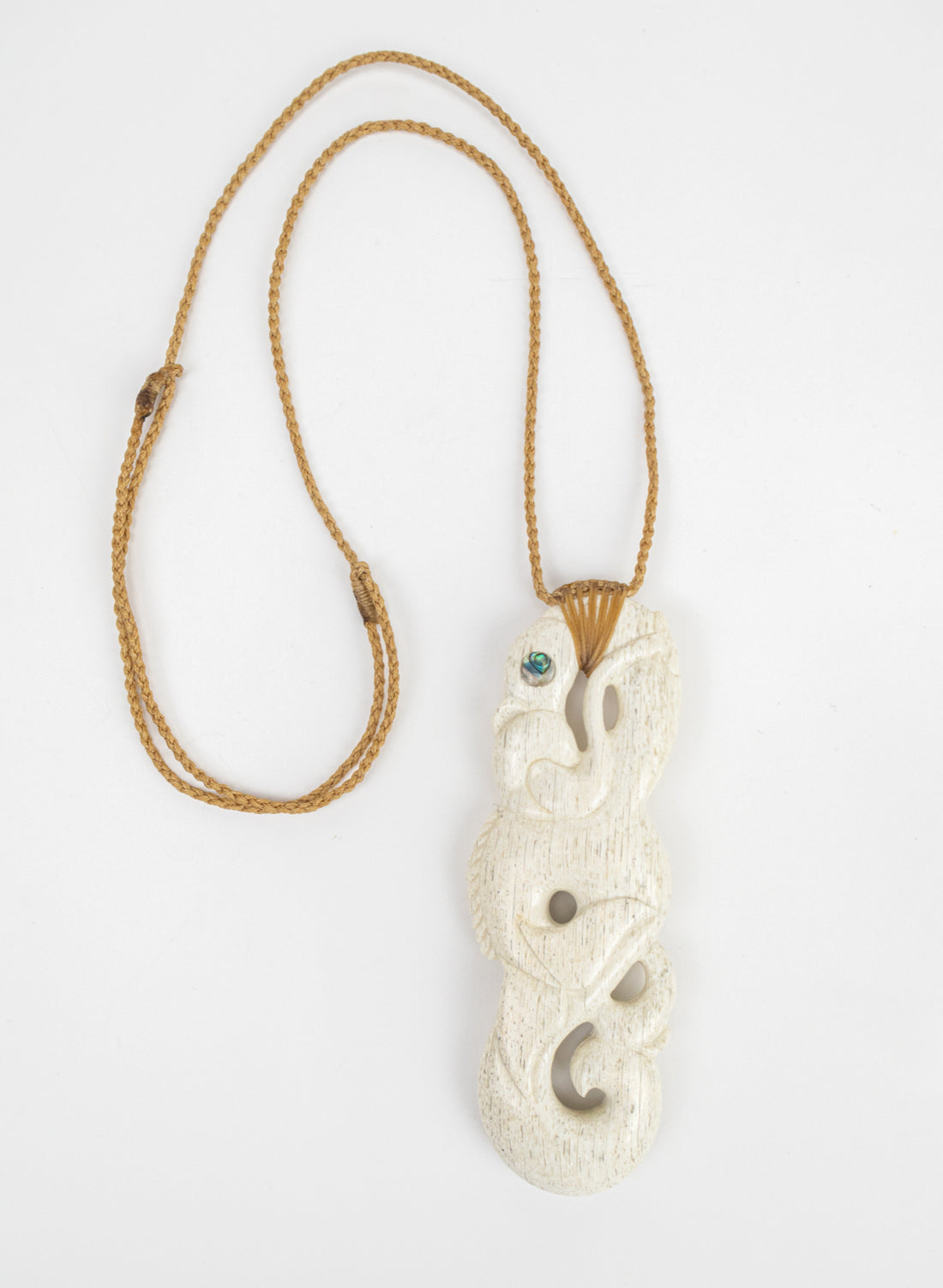 Carved Whalebone Manaia Necklace