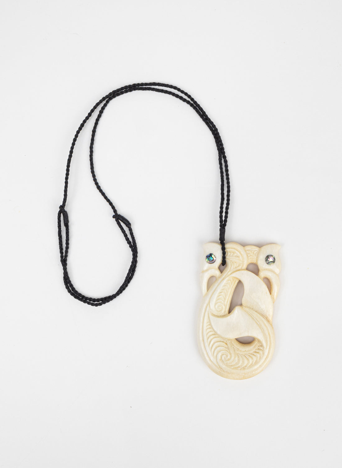 Carved Whalebone Manaia Necklace