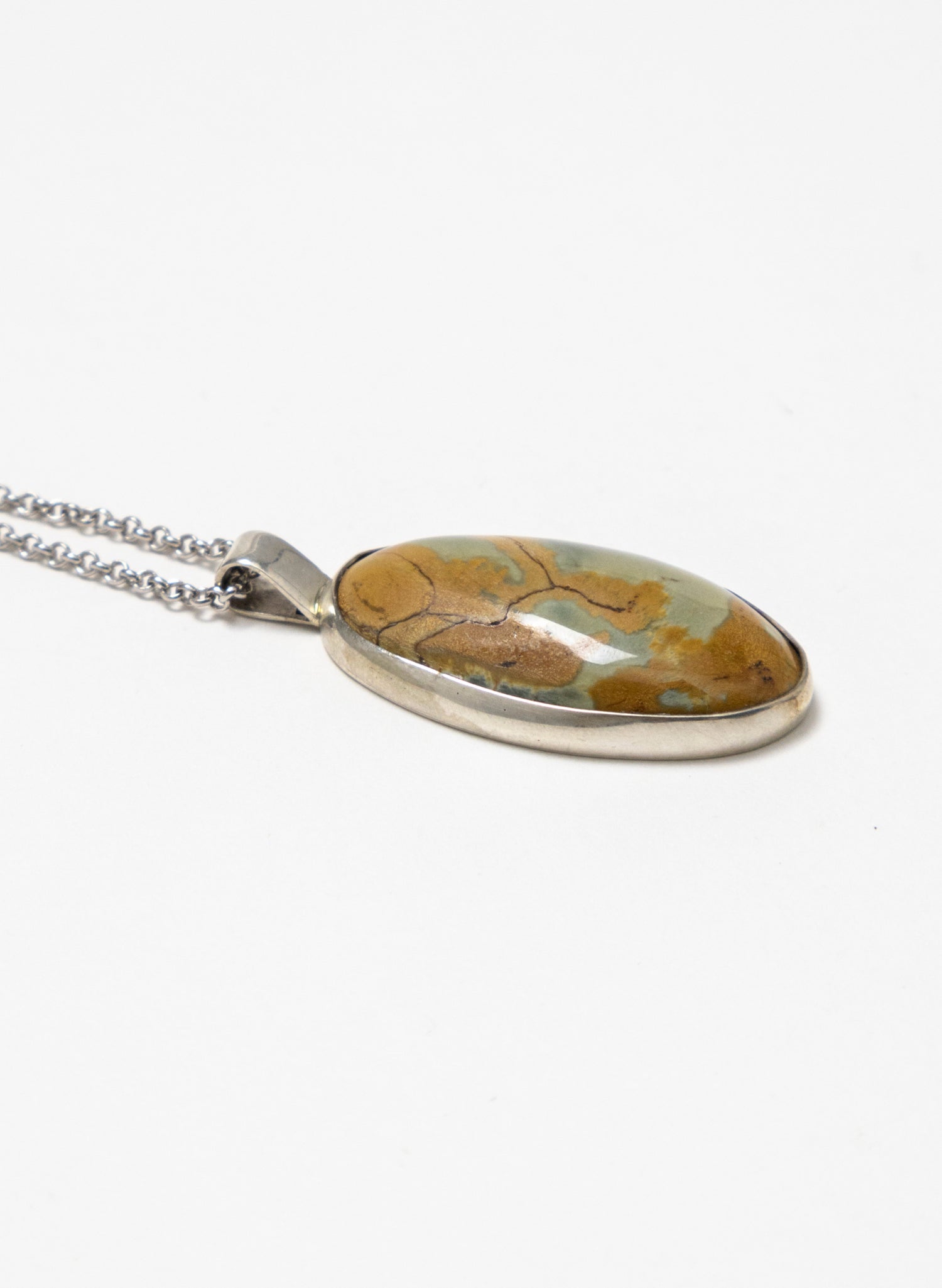 Hei Kaki Silver and Pounamu Pendant