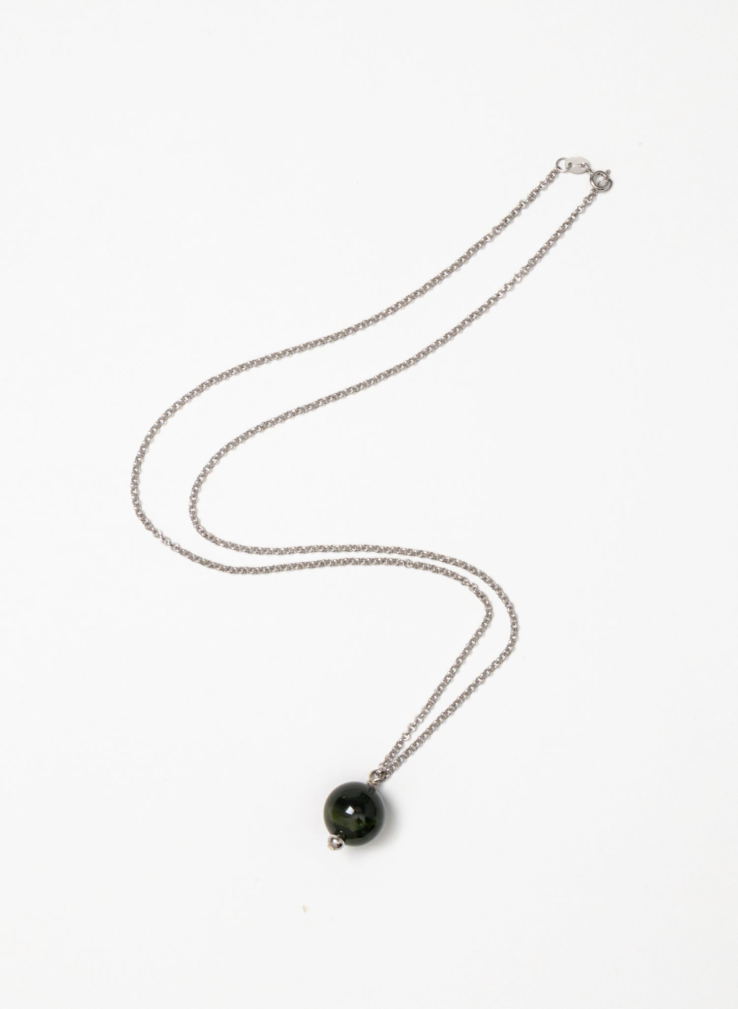 Hei Kaki Silver and Pounamu Pendant