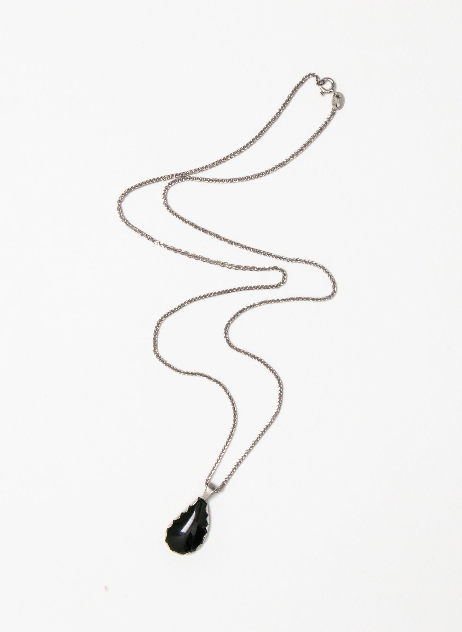 Hei Kaki Silver and Pounamu Pendant