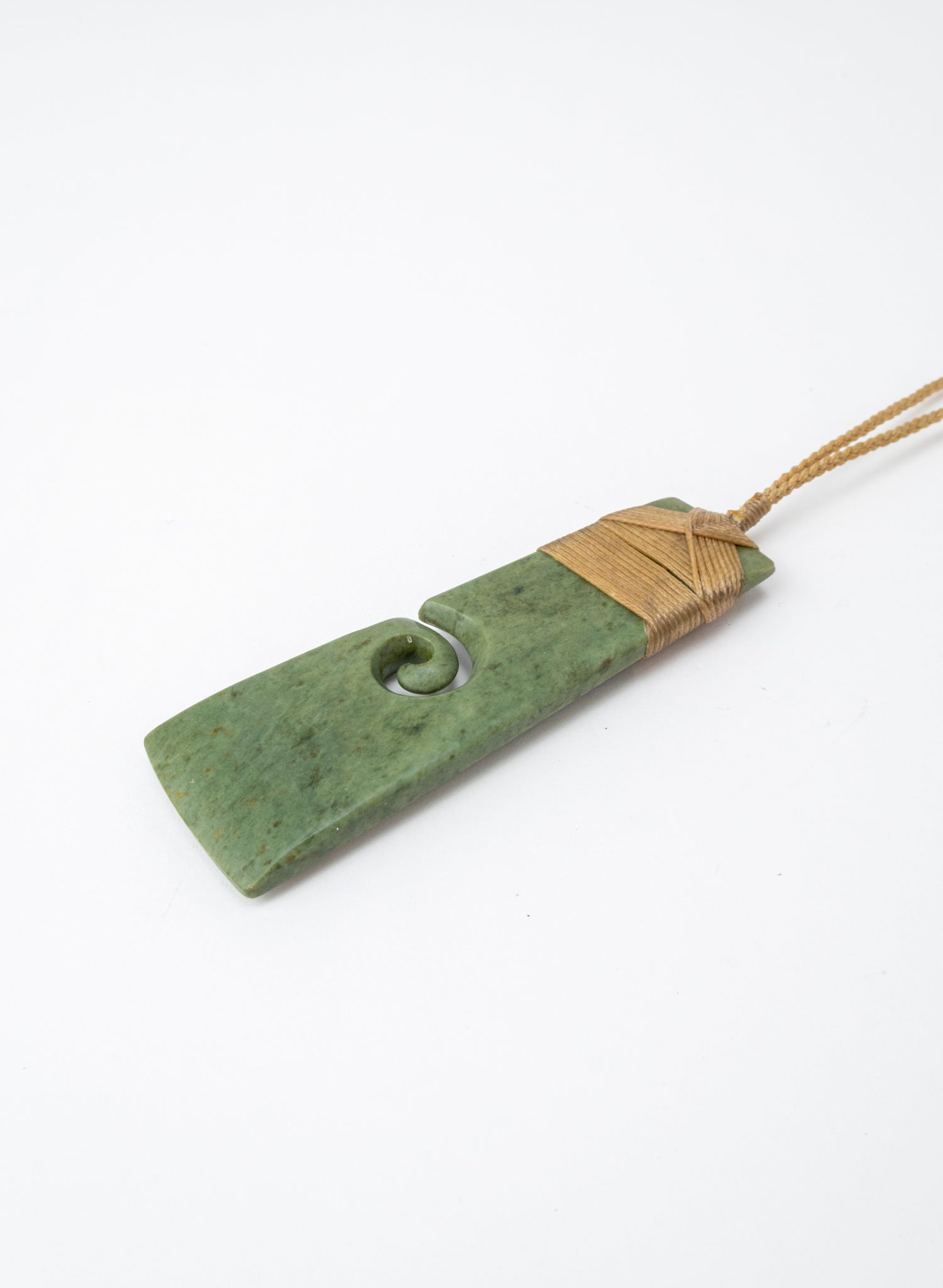 Bound Pounamu Hei Toki with Koru